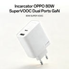 OPPO 80W SuperVOOC 双口 GaN 充电器 | 附赠 Type-C 数据线